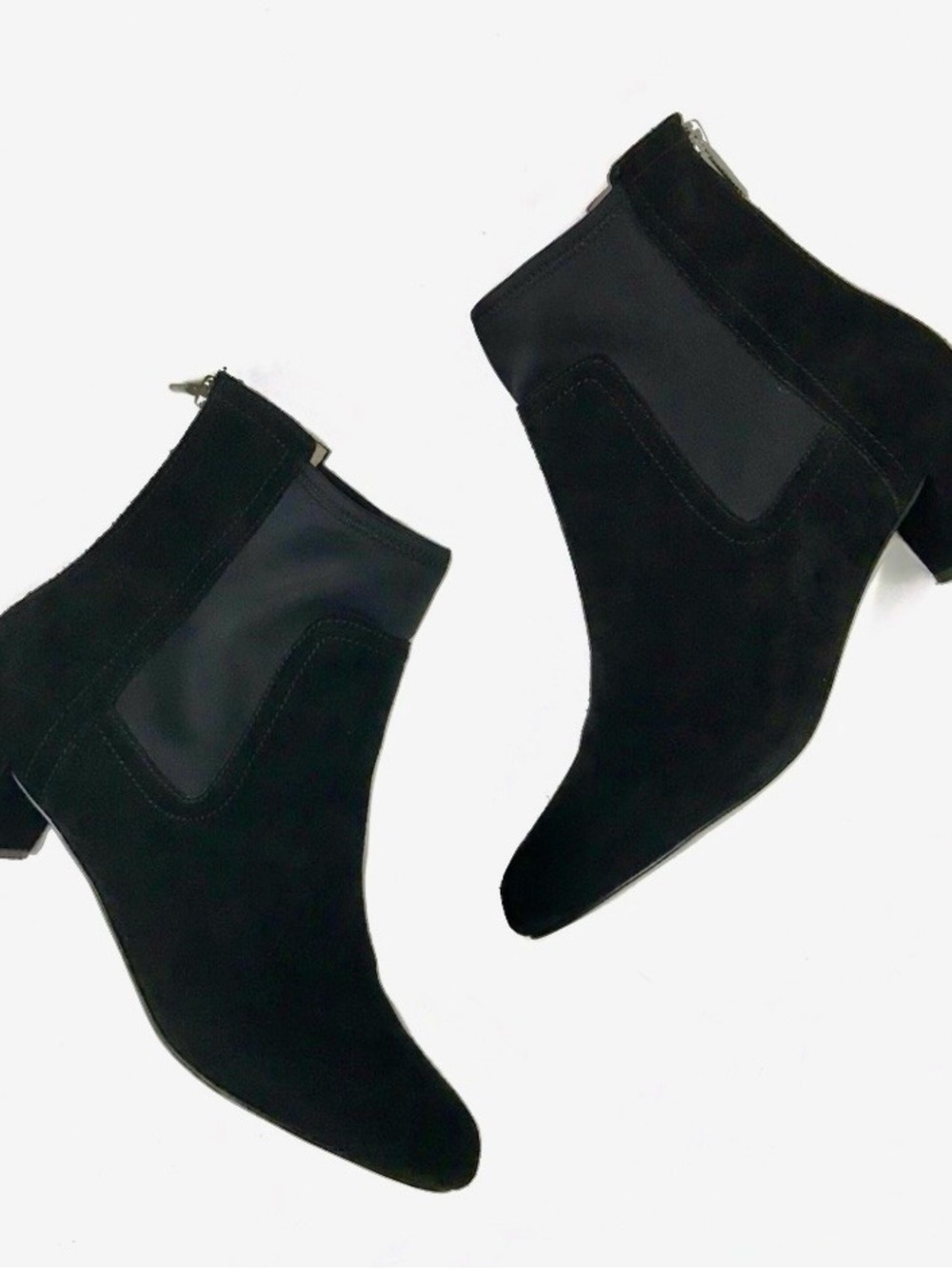 Taryn Rose Lackey Suede Zip Ankle Boot size 9.5